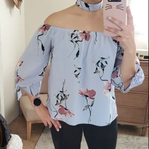 Off the shoulder top with choker